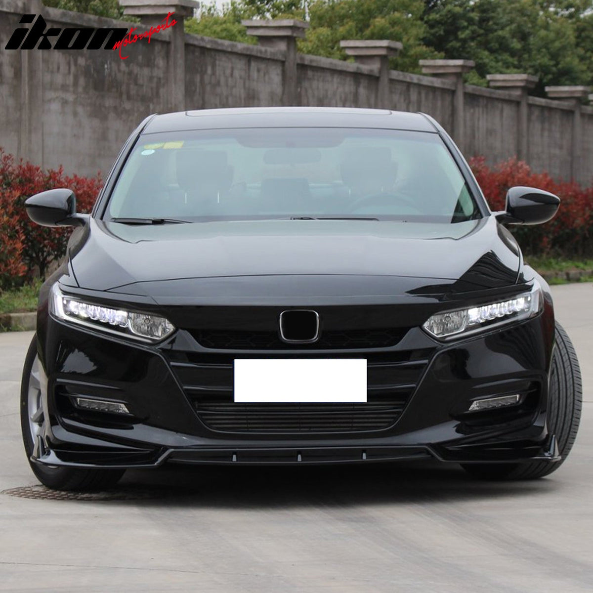 2018-2020 Honda Accord OE Style Gloss Black Front Bumper Grille Cover ABS