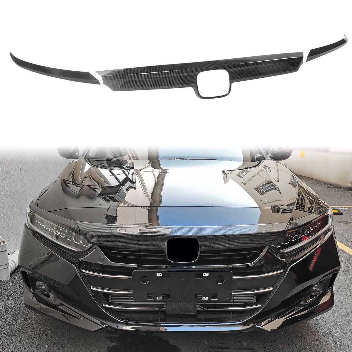 2021-2022 Honda Accord Sedan 4-Door CFL 3PCS Grille Trim ABS