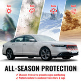 2023-2026 Honda Accord 11th Gen Front Bumper Upper Hood Honeycomb Grille Replacement TR Style ASB Plastic Gloss Black