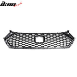 2023-2026 Honda Accord 11th Gen Front Bumper Upper Hood Honeycomb Grille Replacement TR Style ASB Plastic Gloss Black