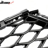 2023-2026 Honda Accord 11th Gen Front Bumper Upper Hood Honeycomb Grille Replacement TR Style ASB Plastic Gloss Black