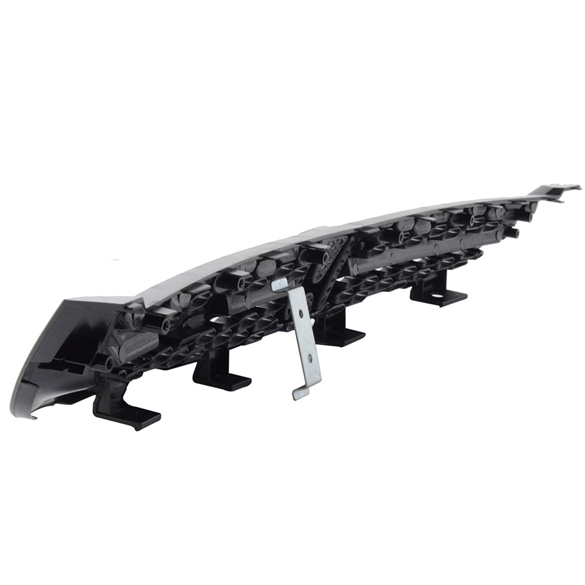 Front Bumper Grille for Honda Civic 2001-2003 RS Style Unpainted Black ABS