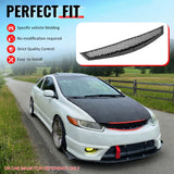 2006-2008 Honda Civic 2-Door Coupe Front Upper Grille Mesh Style Black Replacement Front Bumper Hood Grill