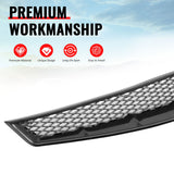2006-2008 Honda Civic 2-Door Coupe Front Upper Grille Mesh Style Black Replacement Front Bumper Hood Grill