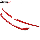 2016-2021 Honda Civic Type R Style Red 3Pc Grille Trim ABS