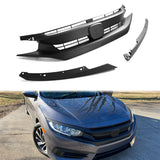 2016-2021 Honda Civic 10th OEM Matte Black Front Bumper Hood Grille