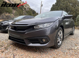 2016-2021 Honda Civic 10th OEM Matte Black Front Bumper Hood Grille