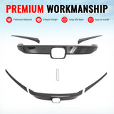 2016-2021 Honda Civic OE Style Carbon Fiber Print Grille Cover ABS