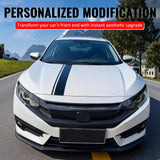 2016-2021 Honda Civic OE Style Carbon Fiber Print Grille Cover ABS