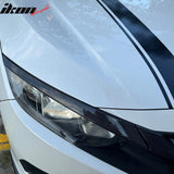 2016-2021 Honda Civic OE Style Carbon Fiber Print Grille Cover ABS