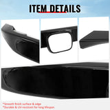 Bumper Grille Cover for Honda Civic 2016-2021 OE Style Gloss Black ABS
