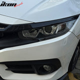 Bumper Grille Cover for Honda Civic 2016-2021 OE Style Gloss Black ABS