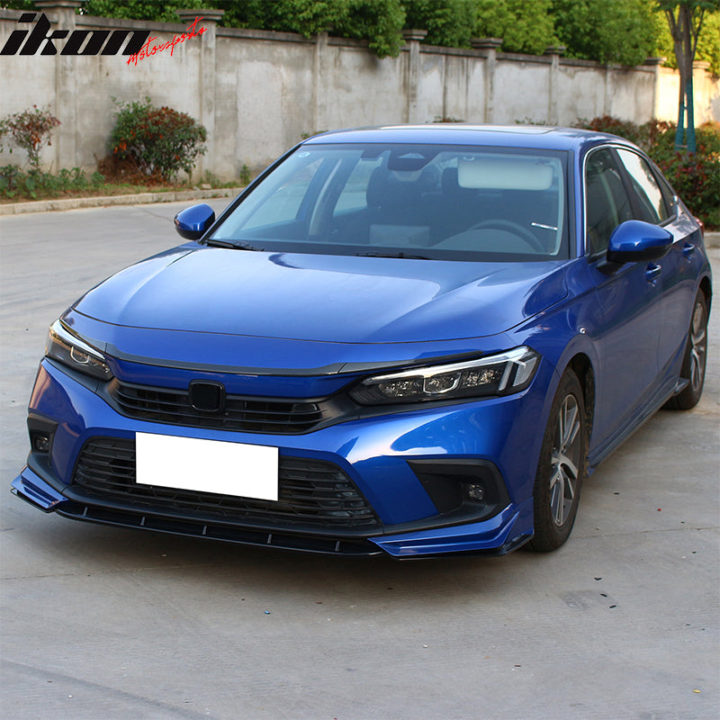 2022-2025 Civic Sedan Hatchback Carbon Fiber Print Grille Trim ABS