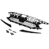 2022-2024 Honda Civic Sedan Rock Style Upper Grille Gloss Black ABS