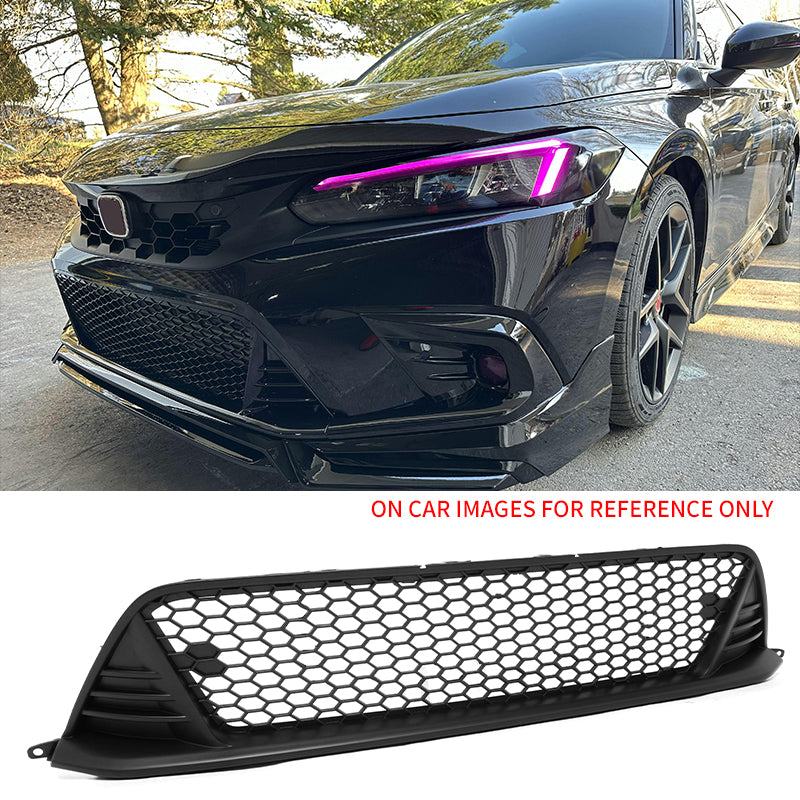 2022-2024 Honda Civic Matte Black Type R Front Bumper Lower Grille PP