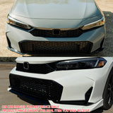 2025-2026 Honda Civic Front Bumper Upper Grille Matte Black Type R ABS