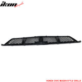 1999-2000 Honda Civic Mugen Style Unpainted Mesh Front Hood Grille ABS