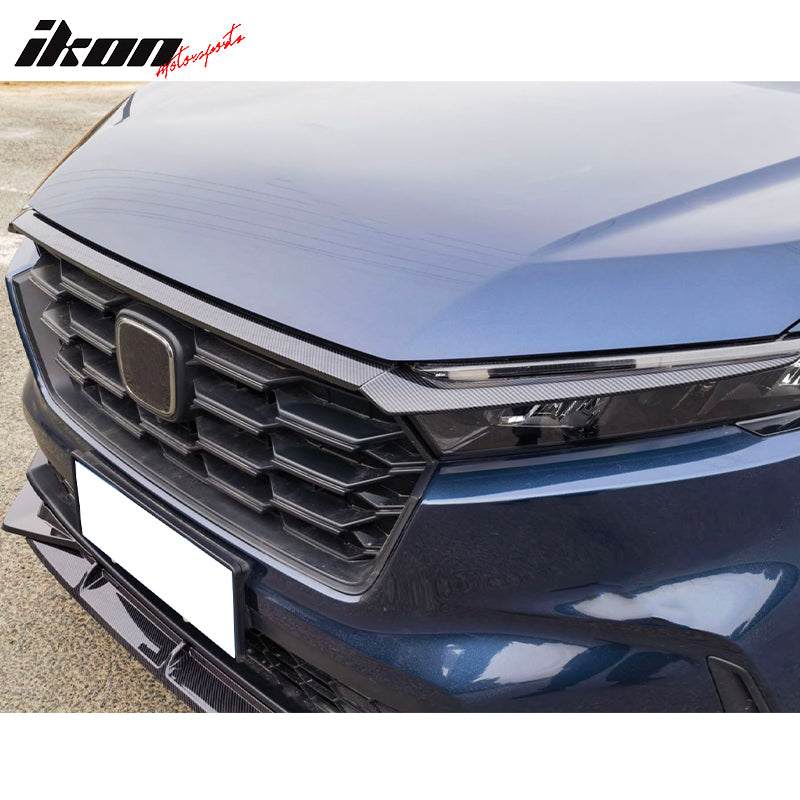 2023-2025 Honda CR-V Carbon Fiber Print Front Bumper Grille Cover Trim