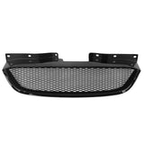 2010-2012 Hyundai Genesis Coupe Honeycomb Style Front Bumper Upper Grille Replacement Gloss Black ABS