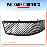 2007-2008 Infiniti G35 & 2009 G37 Sedan Honeycomb Style Front Bumper Upper Grille Replacement Gloss Black ABS