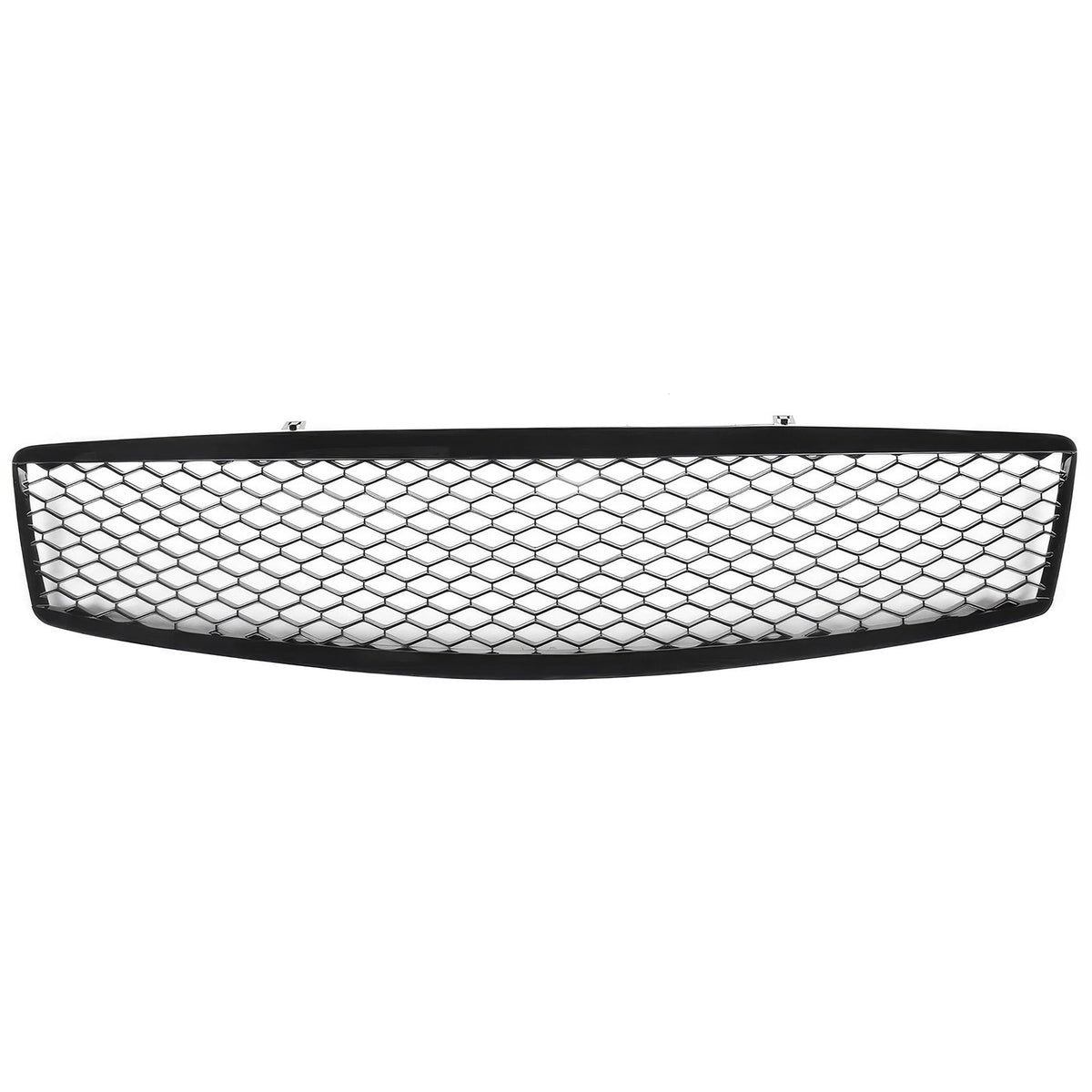 2007-2008 Infiniti G35 & 2009 G37 Sedan Honeycomb Style Front Bumper Upper Grille Replacement Gloss Black ABS