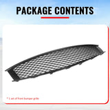 2008-2013 Infiniti G37 Coupe & 2014-2015 Q60 Honeycomb Style Front Bumper Upper Grille Replacement Gloss Black ABS