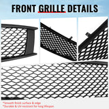 2008-2013 Infiniti G37 Coupe & 2014-2015 Q60 Honeycomb Style Front Bumper Upper Grille Replacement Matte Black ABS