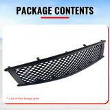 2008-2013 Infiniti G37 Coupe & 2014-2015 Q60 Honeycomb Style Front Bumper Upper Grille Replacement Matte Black ABS
