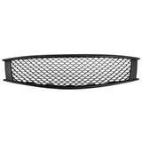 2008-2013 Infiniti G37 Coupe & 2014-2015 Q60 Honeycomb Style Front Bumper Upper Grille Replacement Matte Black ABS