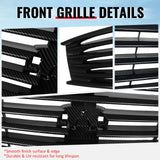2008-2013 Infiniti G37 Coupe & 2014-2015 Q60 OE Style Front Bumper Upper Grille Replacement Carbon Fiber Print ABS