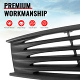 2008-2013 Infiniti G37 Coupe & 2014-2015 Q60 OE Style Front Bumper Upper Grille Replacement Matte Black ABS