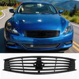 2008-2013 Infiniti G37 Coupe & 2014-2015 Q60 OE Style Front Bumper Upper Grille Replacement Matte Black ABS