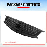 2010-2015 Infiniti G37 G25 Q40 Sedan OE Style Front Bumper Upper Grille Replacement Matte Black ABS