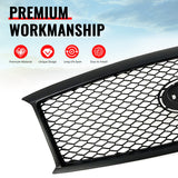 2011-2013 Infiniti M56 M35h M37& 2014-2015 Q70 Honeycomb Style Front Bumper Upper Grille Replacement Matte Black ABS