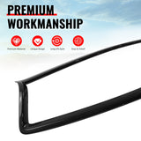 2014-2017 Infiniti Q50 OE Style Front Bumper Upper Grille Frame Trim Replacement Carbon Fiber Print ABS