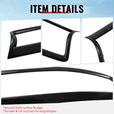 2014-2017 Infiniti Q50 OE Style Front Bumper Upper Grille Frame Trim Replacement Carbon Fiber Print ABS