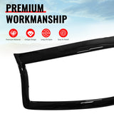 2014-2017 Infiniti Q50 OE Style Front Bumper Upper Grille Frame Trim Replacement Gloss Black ABS