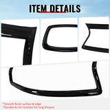 2014-2017 Infiniti Q50 OE Style Front Bumper Upper Grille Frame Trim Replacement Gloss Black ABS