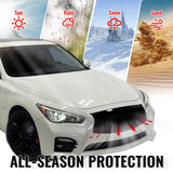 2014-2017 Infiniti Q50 OE Style Front Bumper Upper Grille Frame Trim Replacement Gloss Black ABS