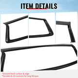 2018-2024 Infiniti Q50 OE Style Front Bumper Upper Grille Frame Trim Replacement Carbon Fiber Print ABS