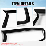 2018-2024 Infiniti Q50 OE Style Front Bumper Upper Grille Frame Trim Replacement Gloss Black ABS