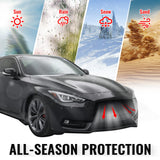 2017-2022 Infiniti Q60 OE Style Front Bumper Upper Grille Frame Trim Replacement Gloss Black ABS