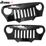 1997-2006 Jeep Wrangler TJ V1 Angry Bird Style Grille Gloss Black ABS