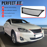 2011-2013 Lexus IS250 IS350 Sedan Honeycomb Style Front Bumper Upper Grille Replacement Carbon Fiber Print ABS