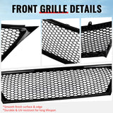 2011-2013 Lexus IS 250 IS350 Sedan Honeycomb Style Front Bumper Upper Grille Replacement Gloss Black ABS