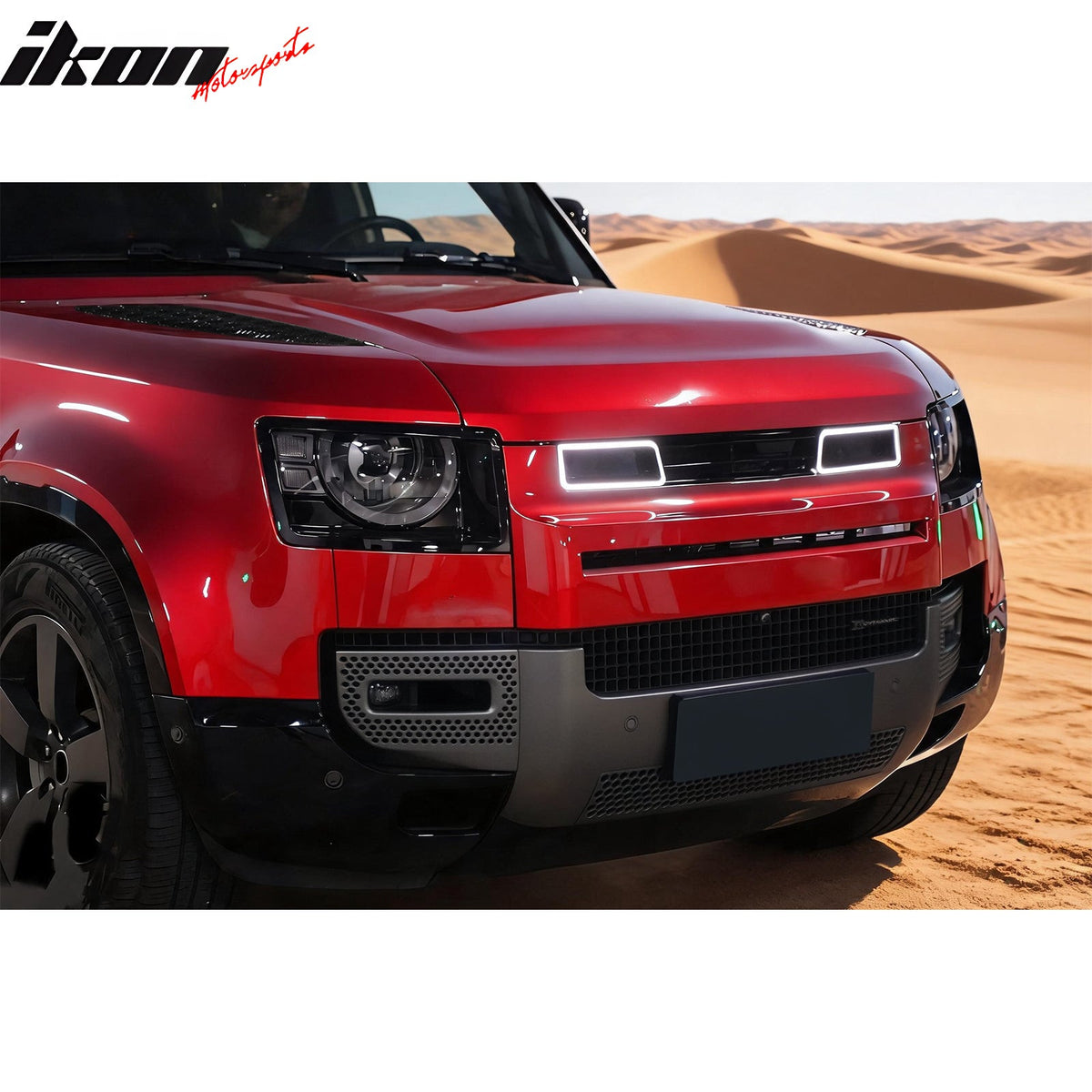 2020-2026 Land Rover Defender 90 110 130 IKON Style Gloss Black Grille ABS