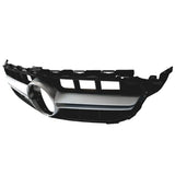 2015-2018 Benz W205 C-Class Vertical AMG Style Silver Front Grille
