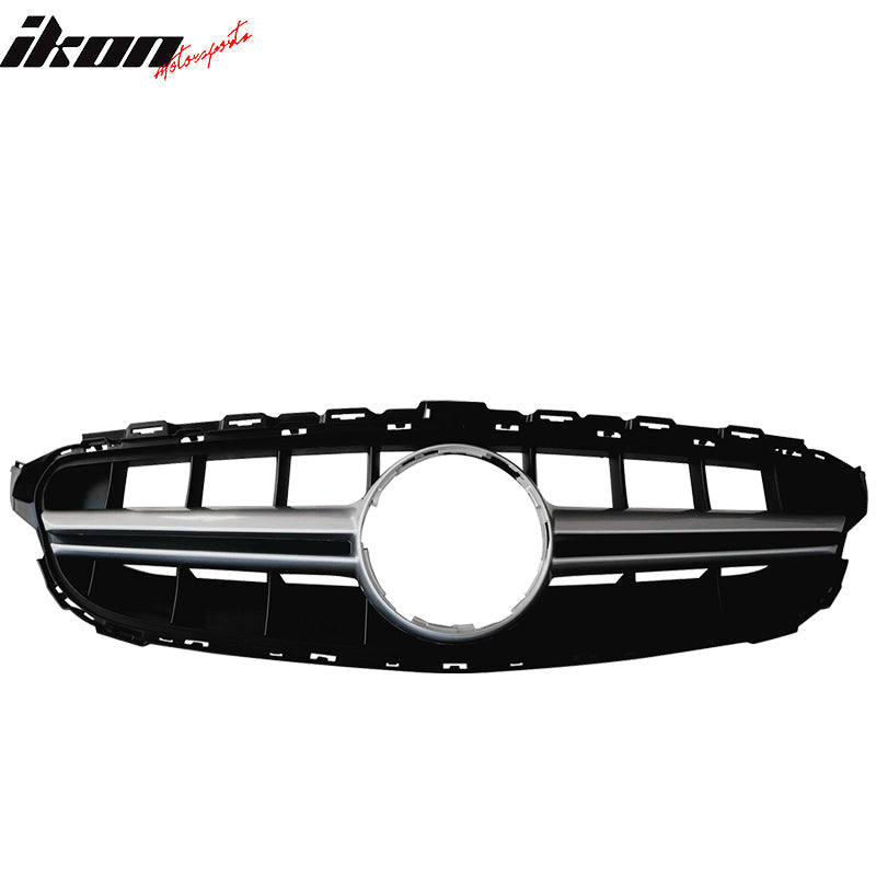 2015-2018 Benz W205 C-Class Vertical AMG Style Silver Front Grille