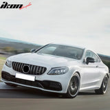 2015-2018 Mercedes-Benz W205 C-Class C63 AMG/C63 AMG S GTR Style Silver Replacement Front Bumper Hood Grille