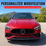 2022-2026 Benz C300 C43 AMG Sedan W206 GT Style Gloss Black Grille ABS